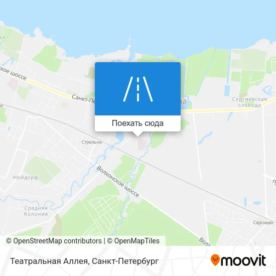 Карта Театральная Аллея