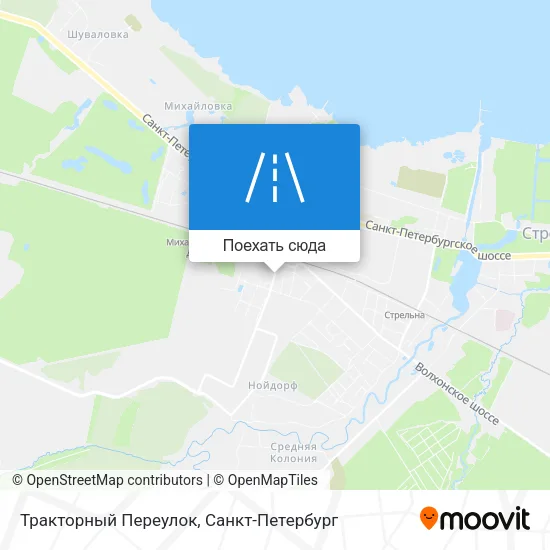 Карта Тракторный Переулок