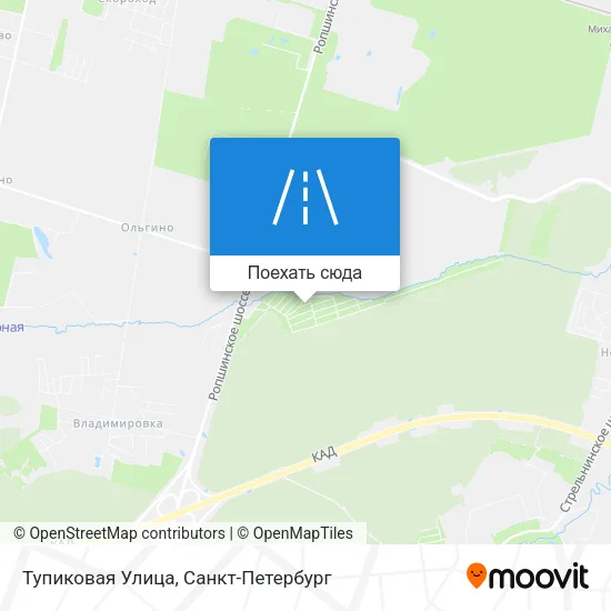 Карта Тупиковая Улица