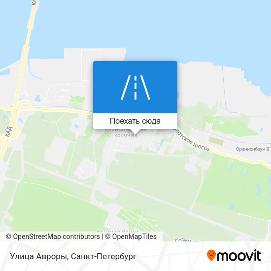Карта Улица Авроры