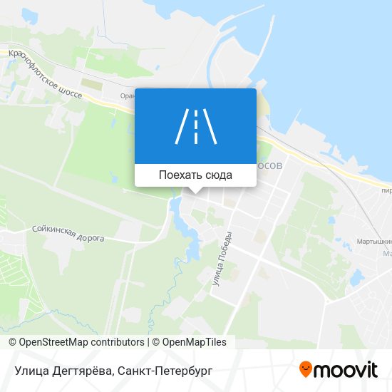 Карта Улица Дегтярёва