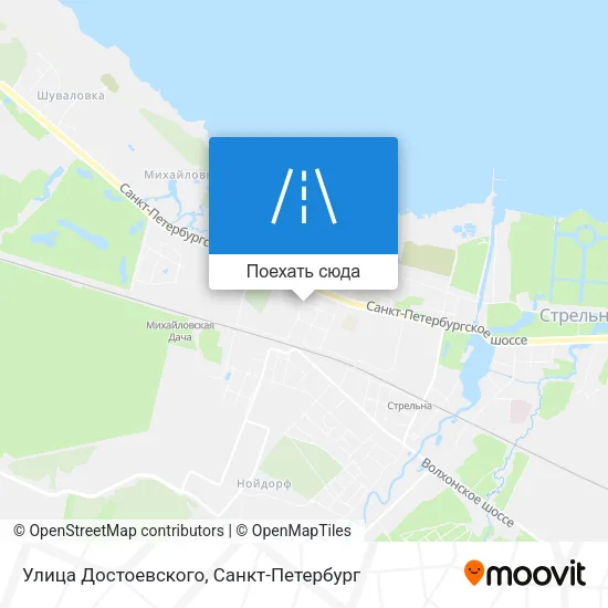 Карта Улица Достоевского