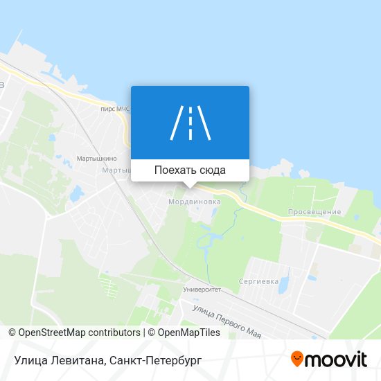 Карта Улица Левитана