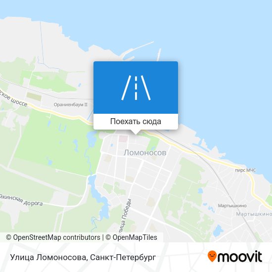 Карта Улица Ломоносова