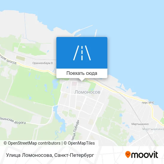 Карта Улица Ломоносова