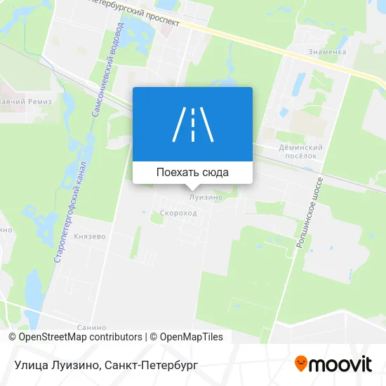 Карта Улица Луизино