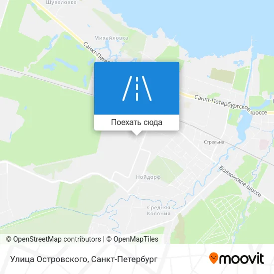 Карта Улица Островского