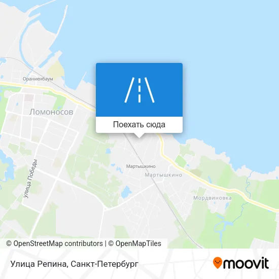 Карта Улица Репина