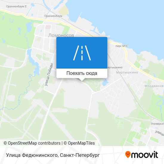 Карта Улица Федюнинского