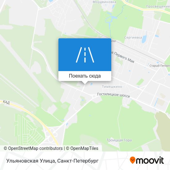 Карта Ульяновская Улица
