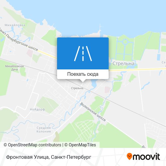 Карта Фронтовая Улица