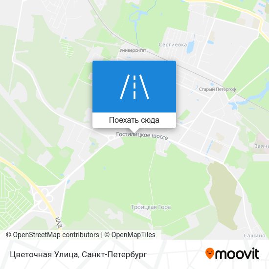 Карта Цветочная Улица