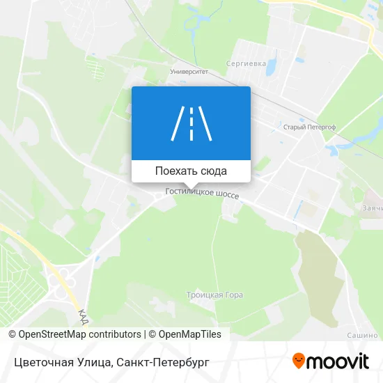 Карта Цветочная Улица