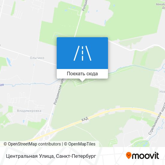 Карта Центральная Улица