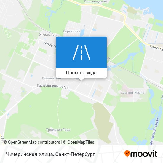 Карта Чичеринская Улица
