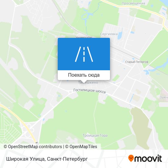 Карта Широкая Улица