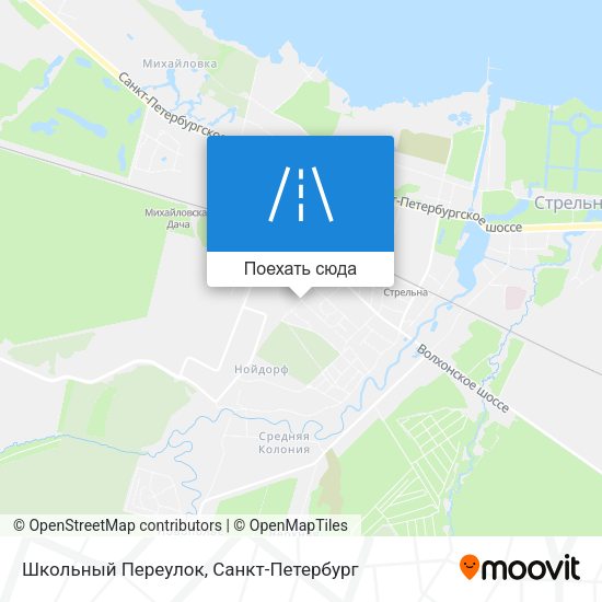 Карта Школьный Переулок