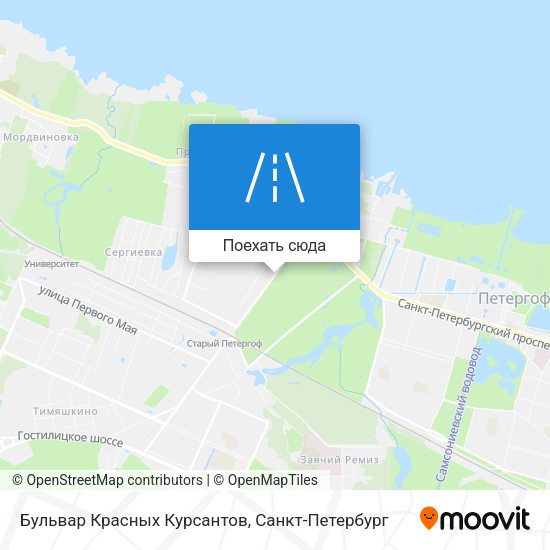 Карта Бульвар Красных Курсантов
