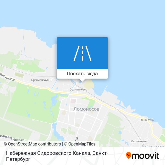 Карта Набережная Сидоровского Канала