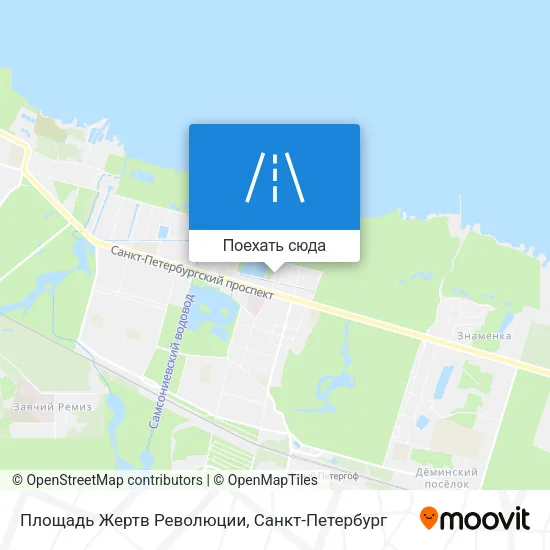 Карта Площадь Жертв Революции