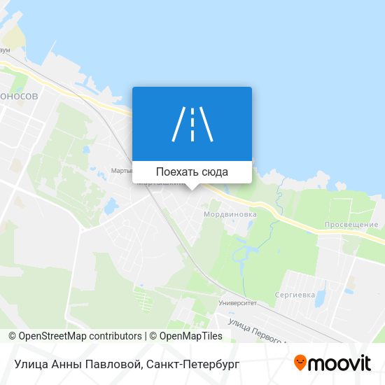 Карта Улица Анны Павловой