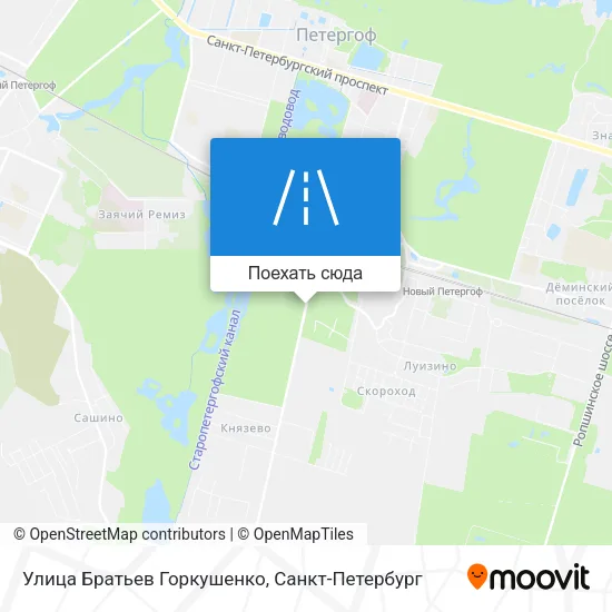 Карта Улица Братьев Горкушенко