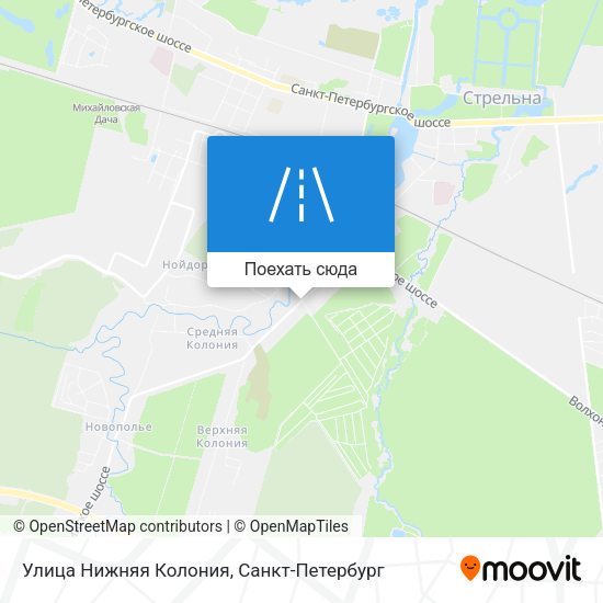 Карта Улица Нижняя Колония