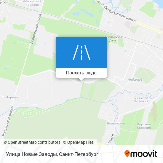 Карта Улица Новые Заводы
