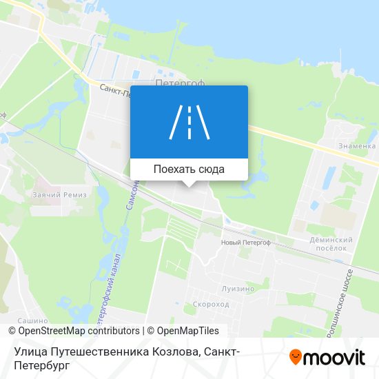 Карта Улица Путешественника Козлова