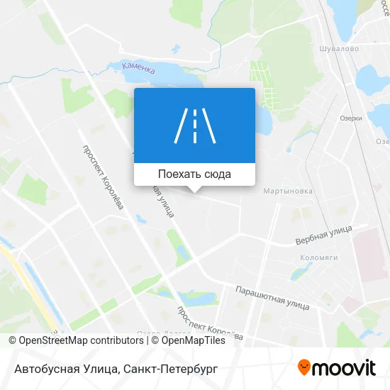 Карта Автобусная Улица