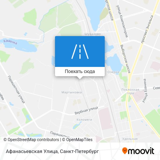 Карта Афанасьевская Улица