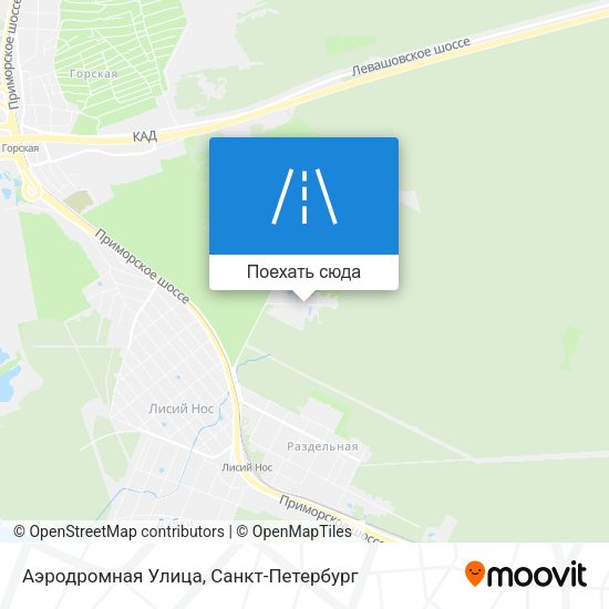 Карта Аэродромная Улица