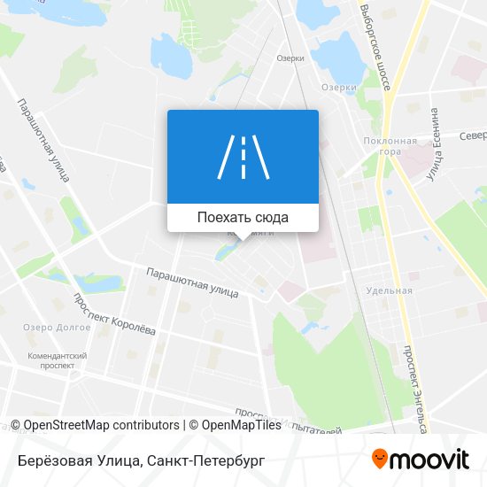 Карта Берёзовая Улица
