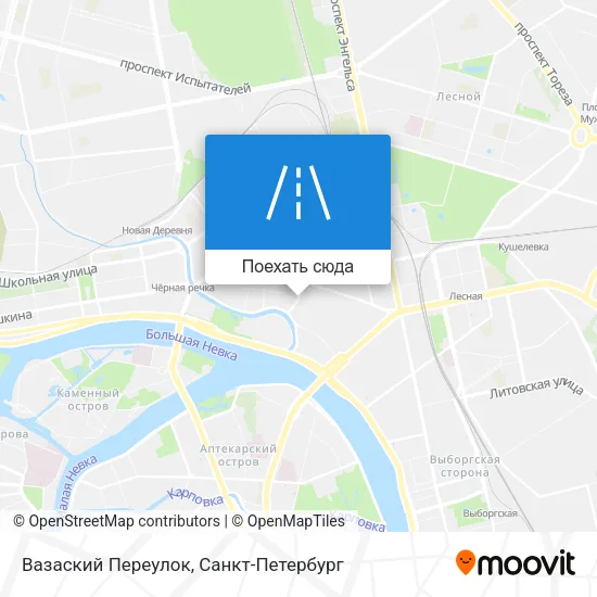 Карта Вазаский Переулок