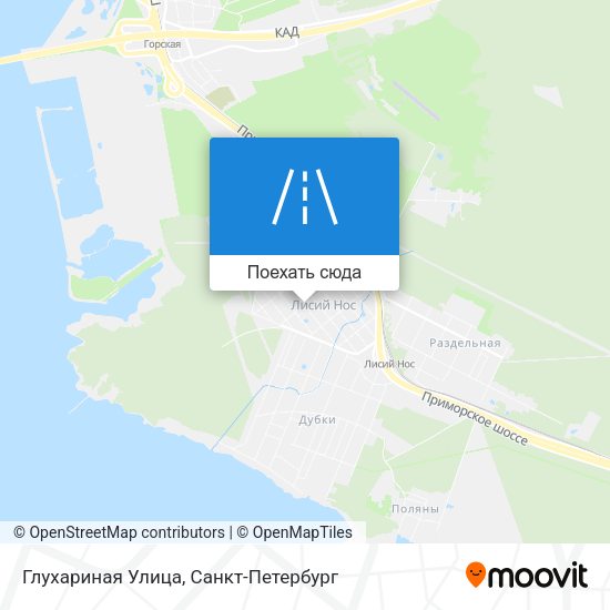 Карта Глухариная Улица
