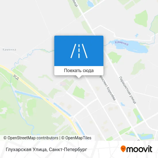 Карта Глухарская Улица