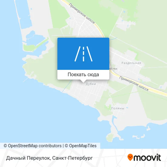 Карта Дачный Переулок