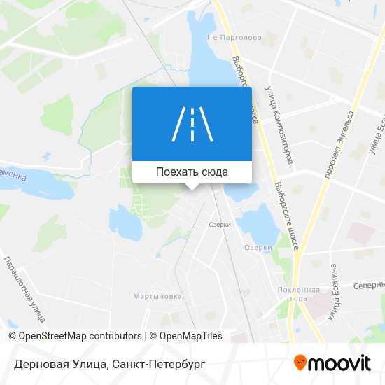 Карта Дерновая Улица