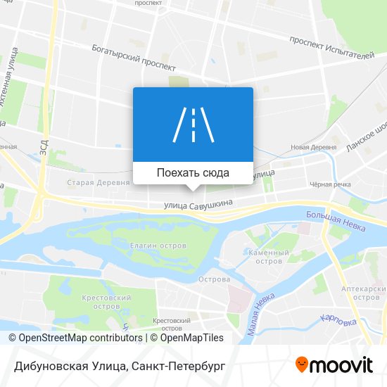 Карта Дибуновская Улица