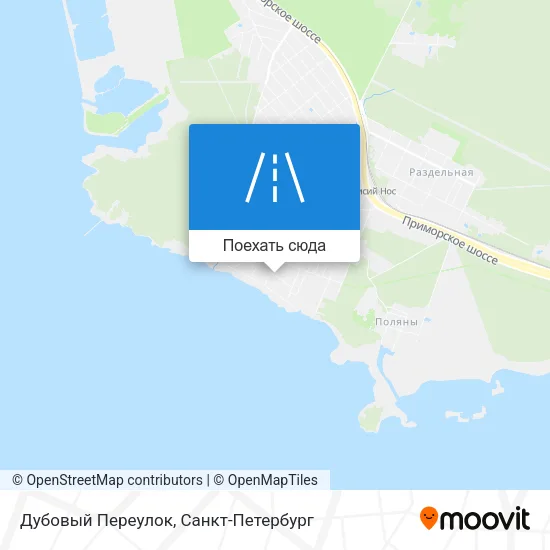 Карта Дубовый Переулок