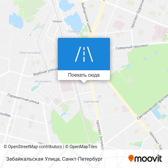 Карта Забайкальская Улица