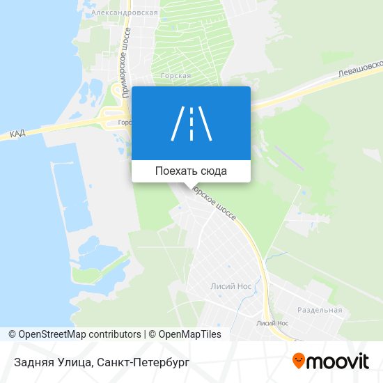 Карта Задняя Улица