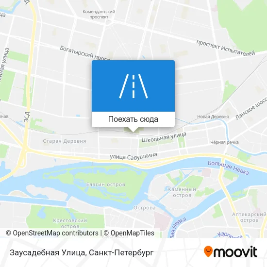 Карта Заусадебная Улица