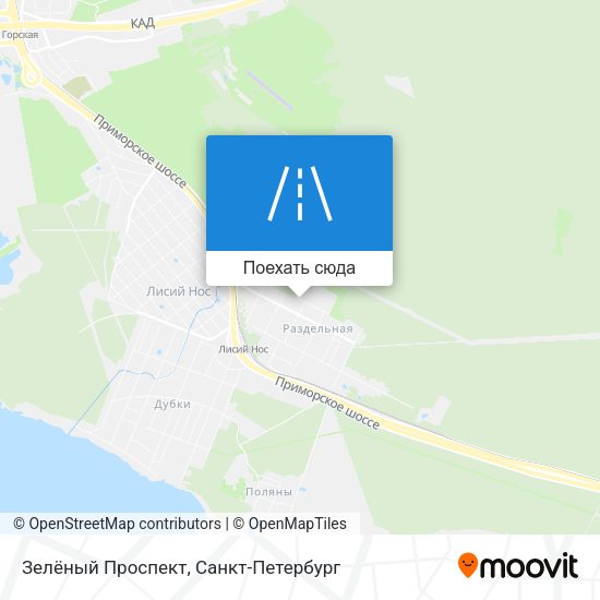 Карта Зелёный Проспект
