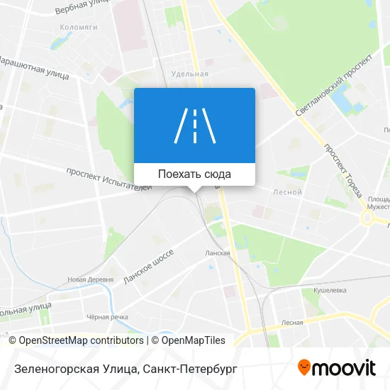 Карта Зеленогорская Улица