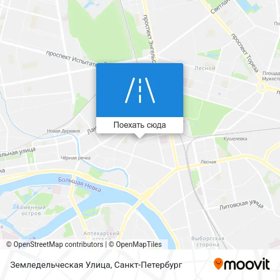 Карта Земледельческая Улица