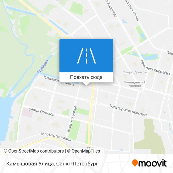 Карта Камышовая Улица