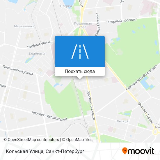 Карта Кольская Улица