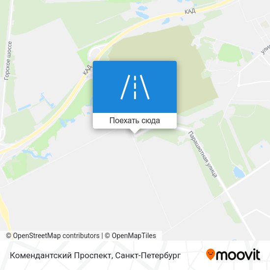 Карта Комендантский Проспект