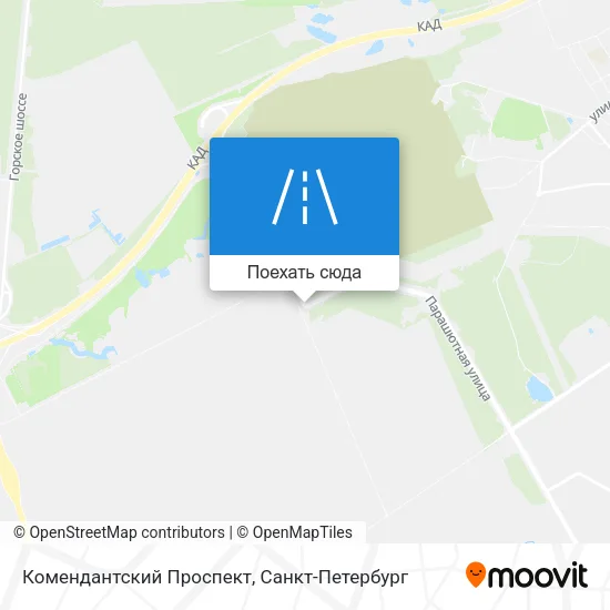 Карта Комендантский Проспект